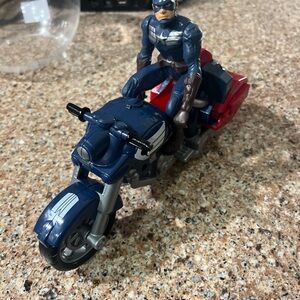 Action Figures  including Captain America Winter Soldier on Motorcycle -